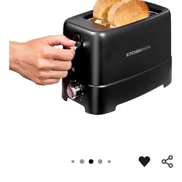 Sleek Black Kitchen Toaster with Modern Design - Picture 7 of 8